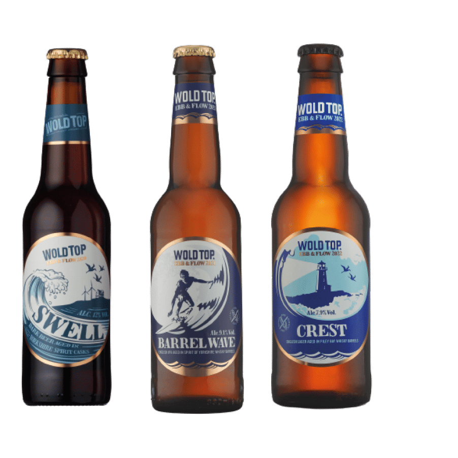 Wold Top Barrel Aged Beer - Swell, Barrel Wave & Crest