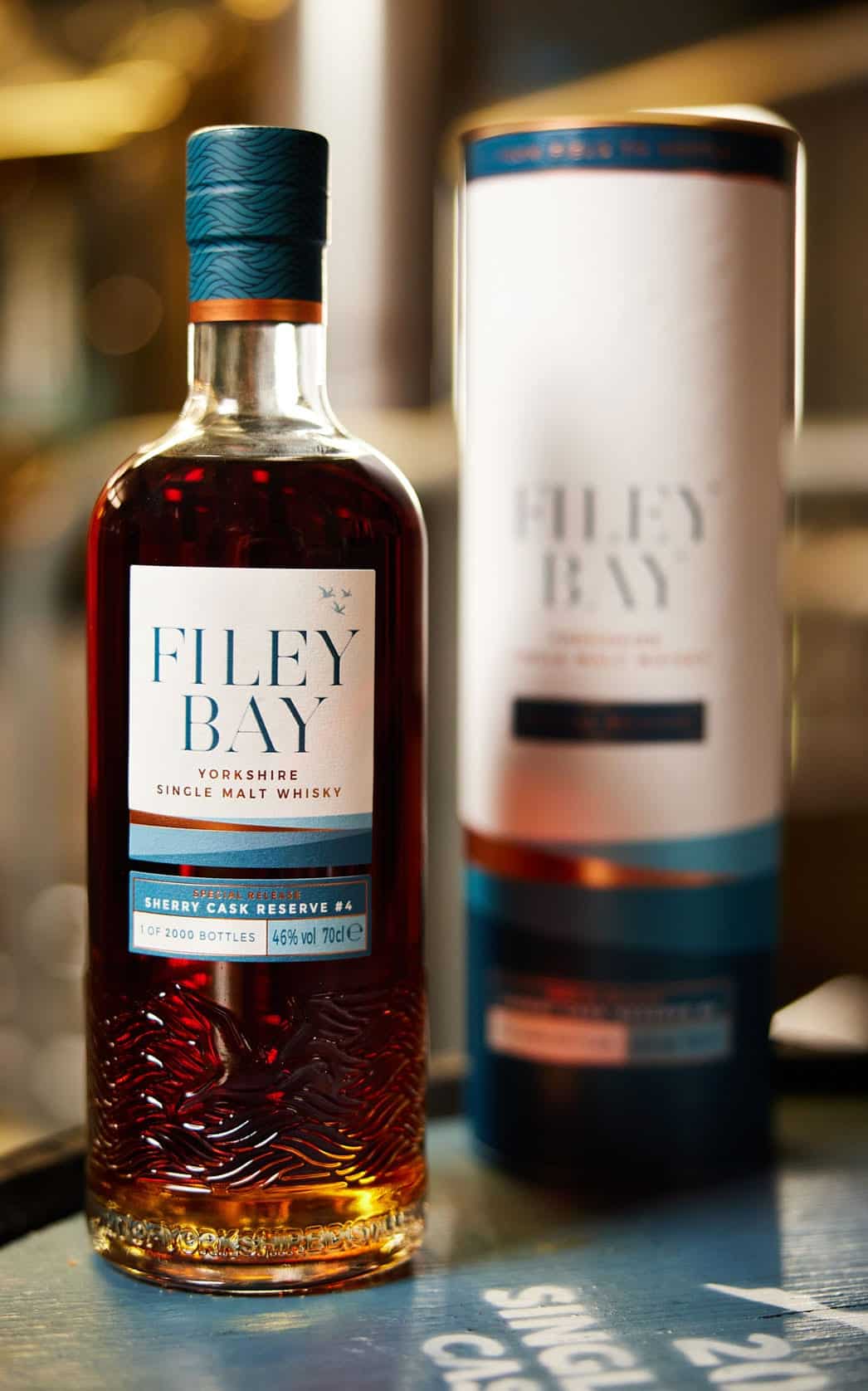 Filey Bay Sherry Cask Reserve #4 - Bottle and Tube